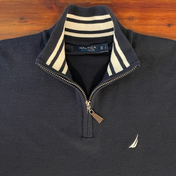 Like New | Nautica Navtech Quarter 1/4-Zip Mock Neck Pullover Sweater - Picture 8 of 13